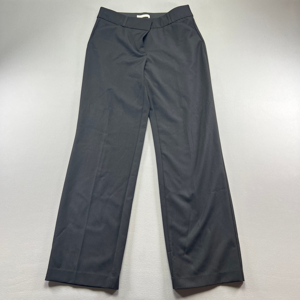 Cato Est.1946 Dress Pants Women 10 Black Stretch Flat Front Business Office Wear